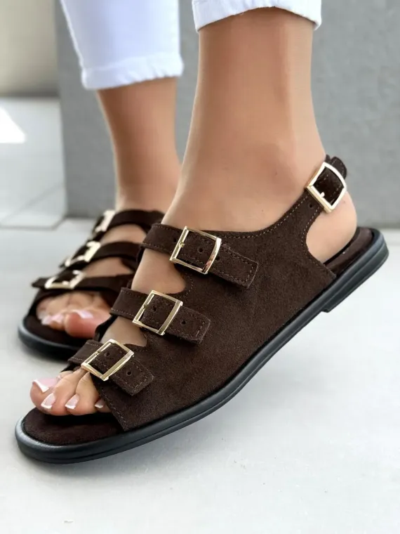 Sandałki damskie OLEKSY ze skóry naturalnej Polskiej produkcji