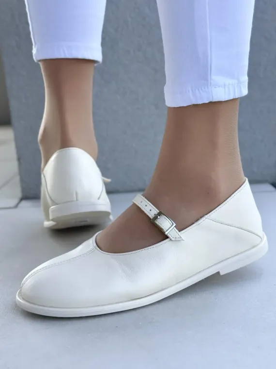 Balerinki ze skóry naturalnej OLEKSY Polskiej produkcji