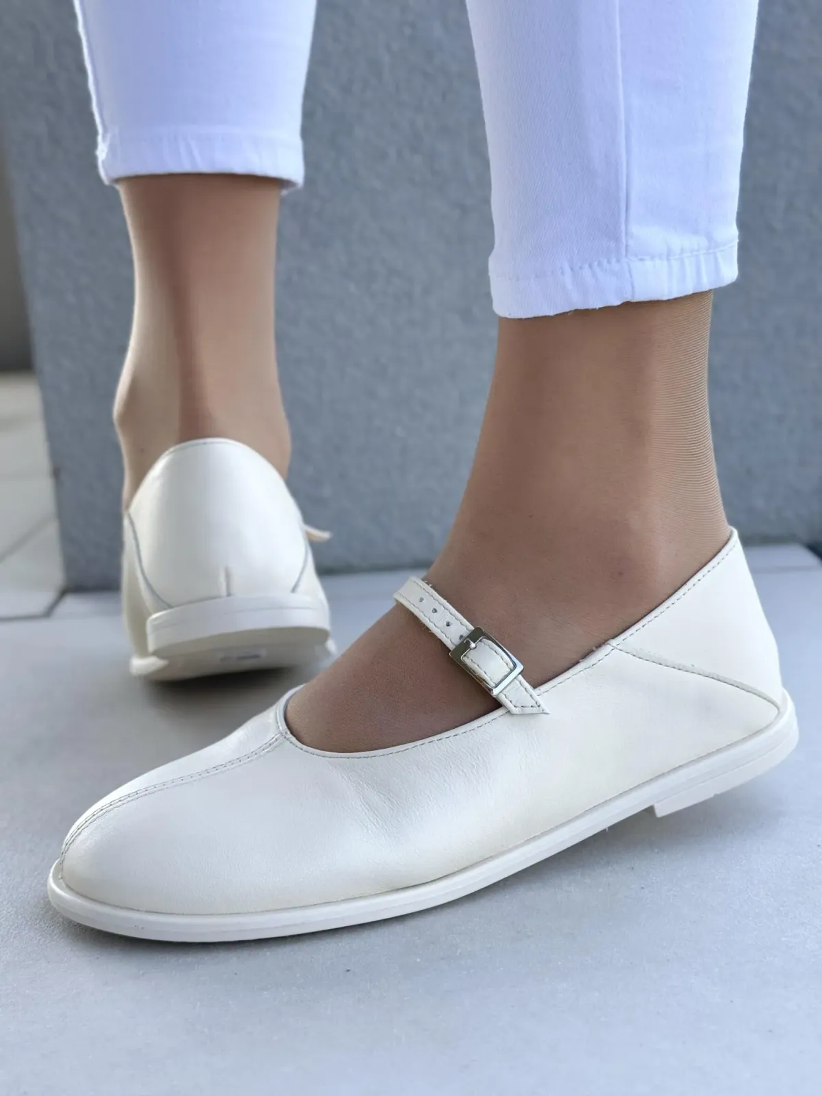 Balerinki ze skóry naturalnej OLEKSY Polskiej produkcji