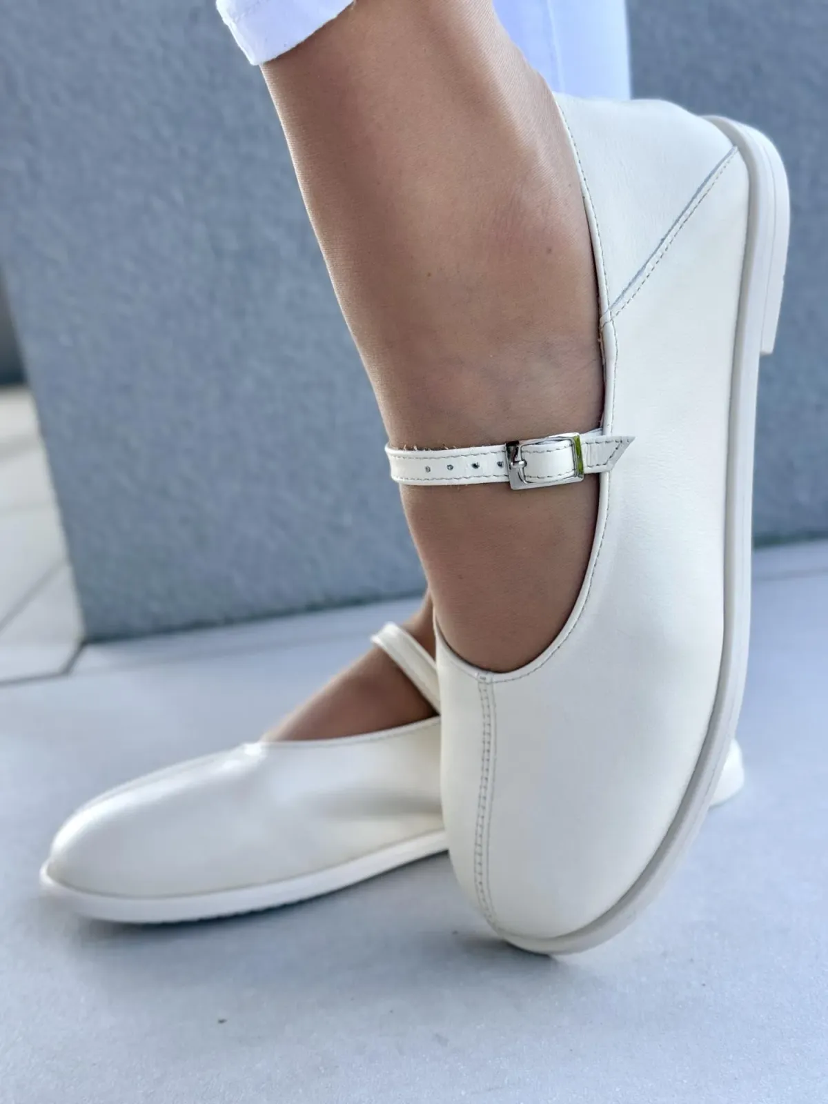 Balerinki ze skóry naturalnej OLEKSY Polskiej produkcji