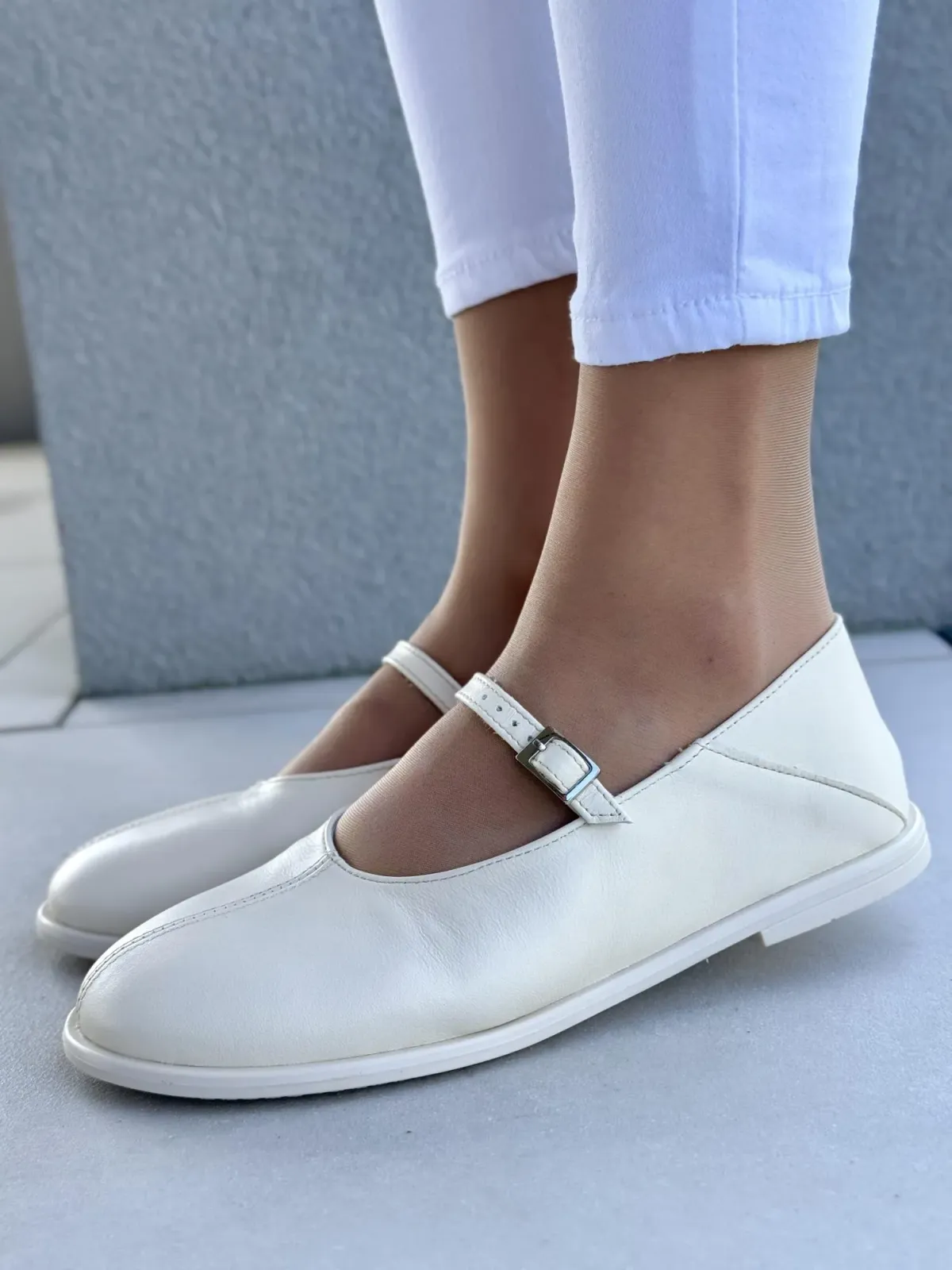 Balerinki ze skóry naturalnej OLEKSY Polskiej produkcji