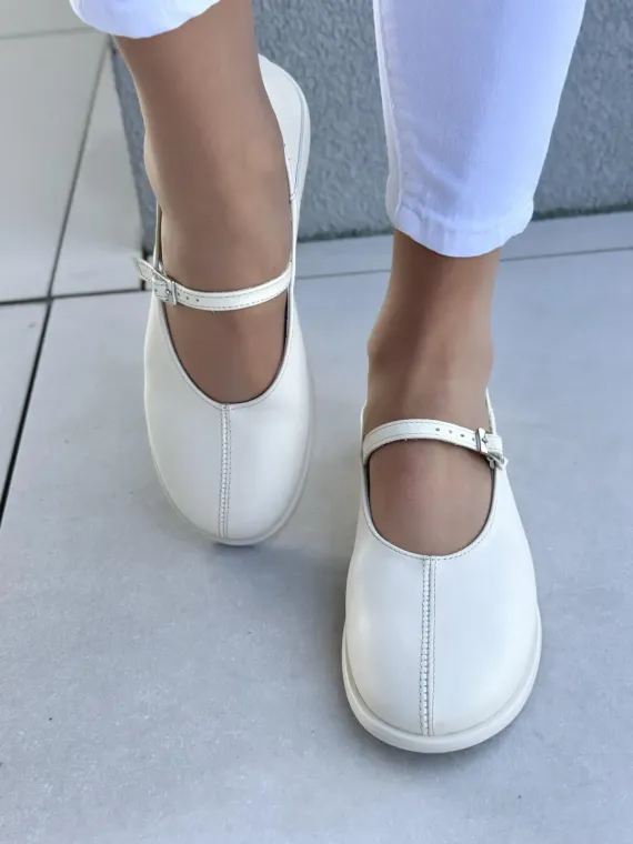 Balerinki ze skóry naturalnej OLEKSY Polskiej produkcji