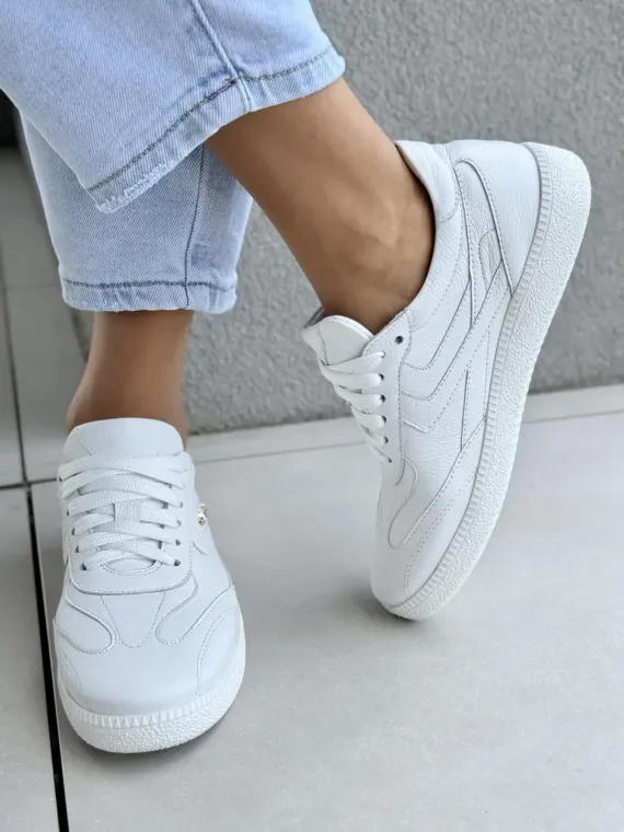 Sneakersy damskie OLEKSY ze skóry naturalnej Polskiej produkcji