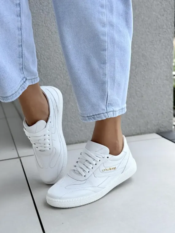 Sneakersy damskie OLEKSY ze skóry naturalnej Polskiej produkcji