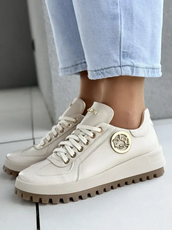 Sneakersy damskie OLEKSY ze skóry naturalnej Polskiej produkcji