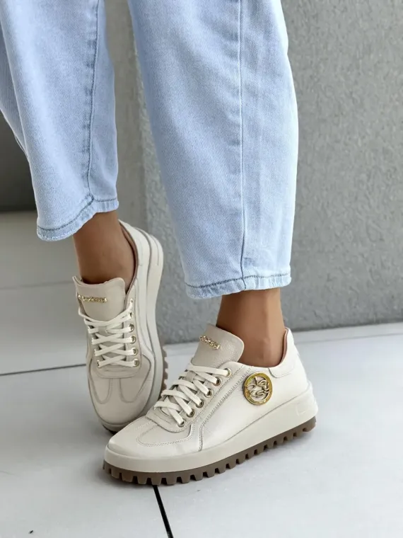 Sneakersy damskie OLEKSY ze skóry naturalnej Polskiej produkcji