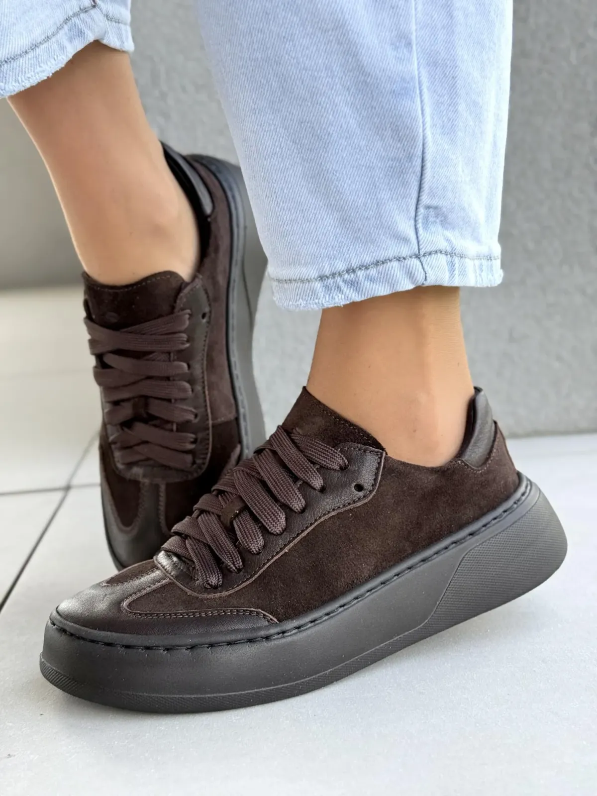 Sneakersy damskie OLEKSY ze skóry naturalnej Polskiej produkcji