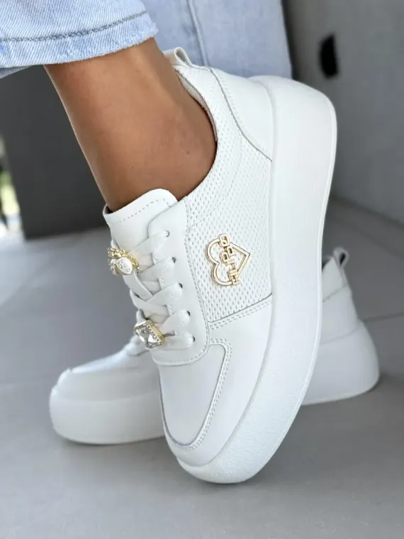 Sneakersy damskie ze skóry naturalnej