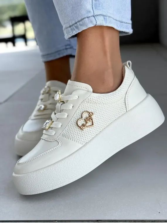 Sneakersy damskie ze skóry naturalnej