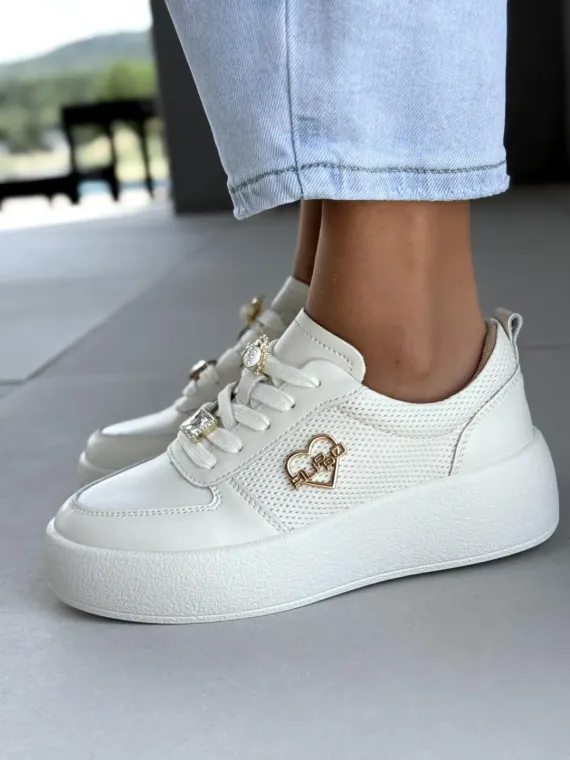 Sneakersy damskie ze skóry naturalnej