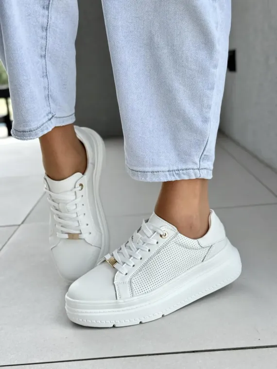 Sneakersy damskie ze skóry naturalnej