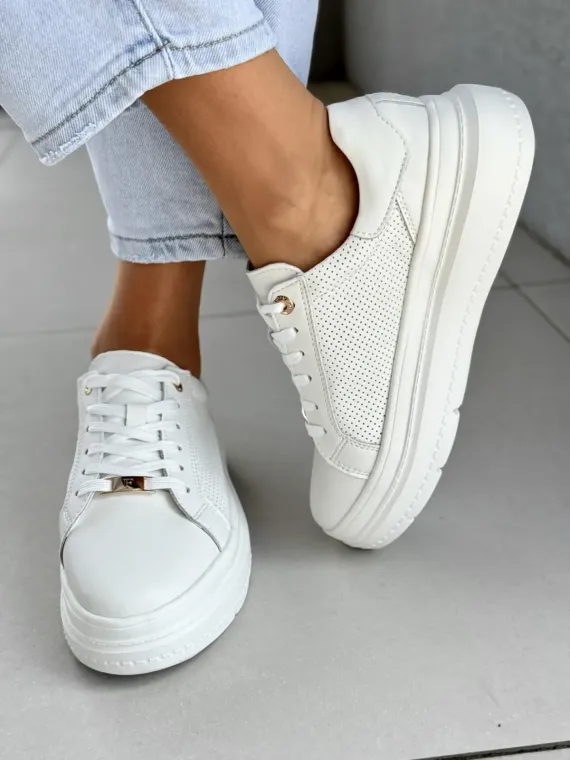 Sneakersy damskie ze skóry naturalnej