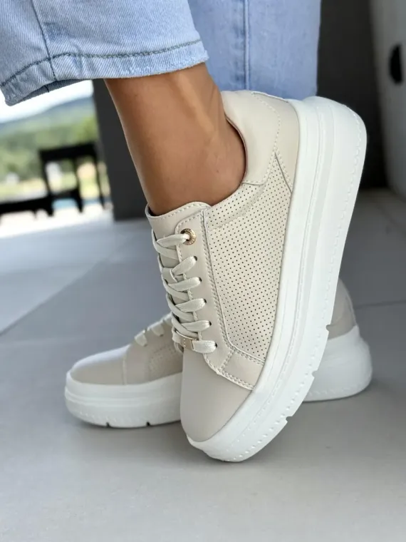 Sneakersy damskie ze skóry naturalnej