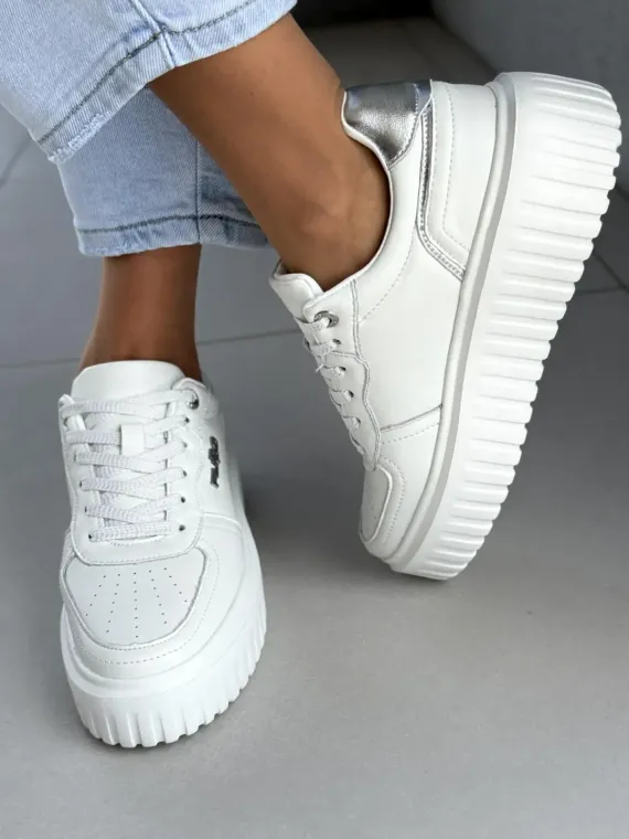 Sneakersy damskie ze skóry naturalnej