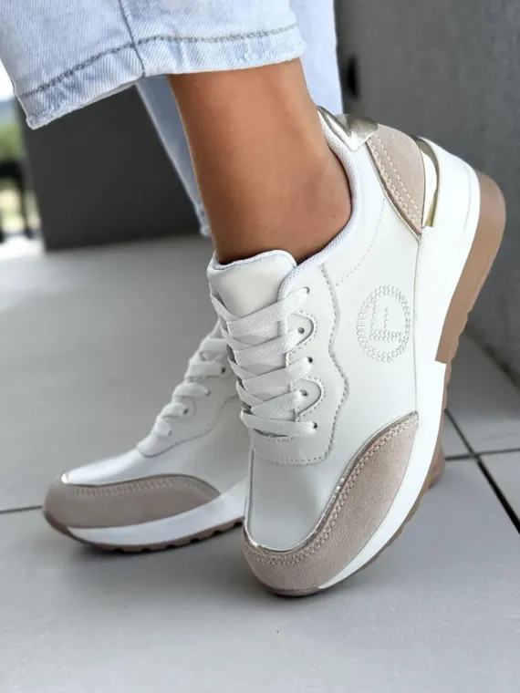 Sneakersy damskie ze skóry naturalnej