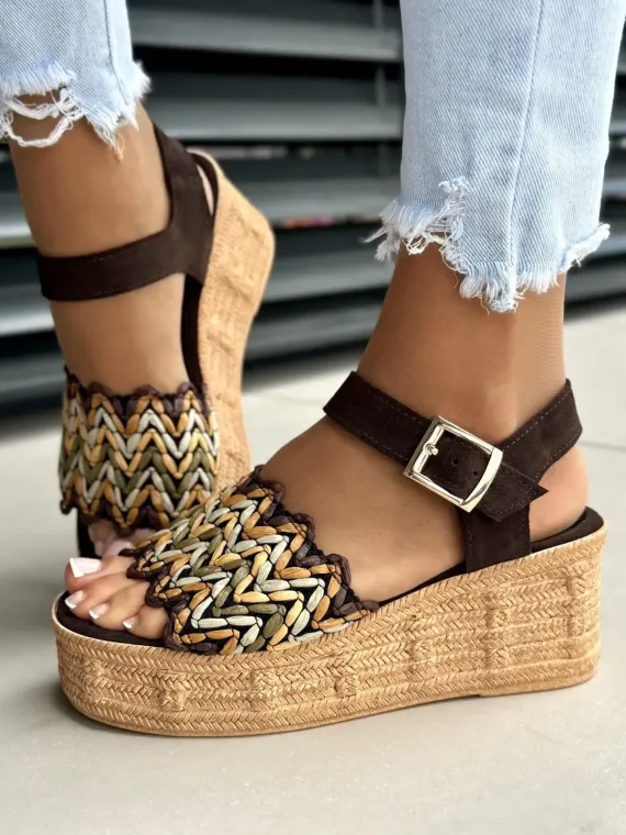 Sandałki damskie OLEKSY ze skóry naturalnej Polskiej produkcji