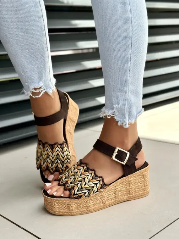 Sandałki damskie OLEKSY ze skóry naturalnej Polskiej produkcji