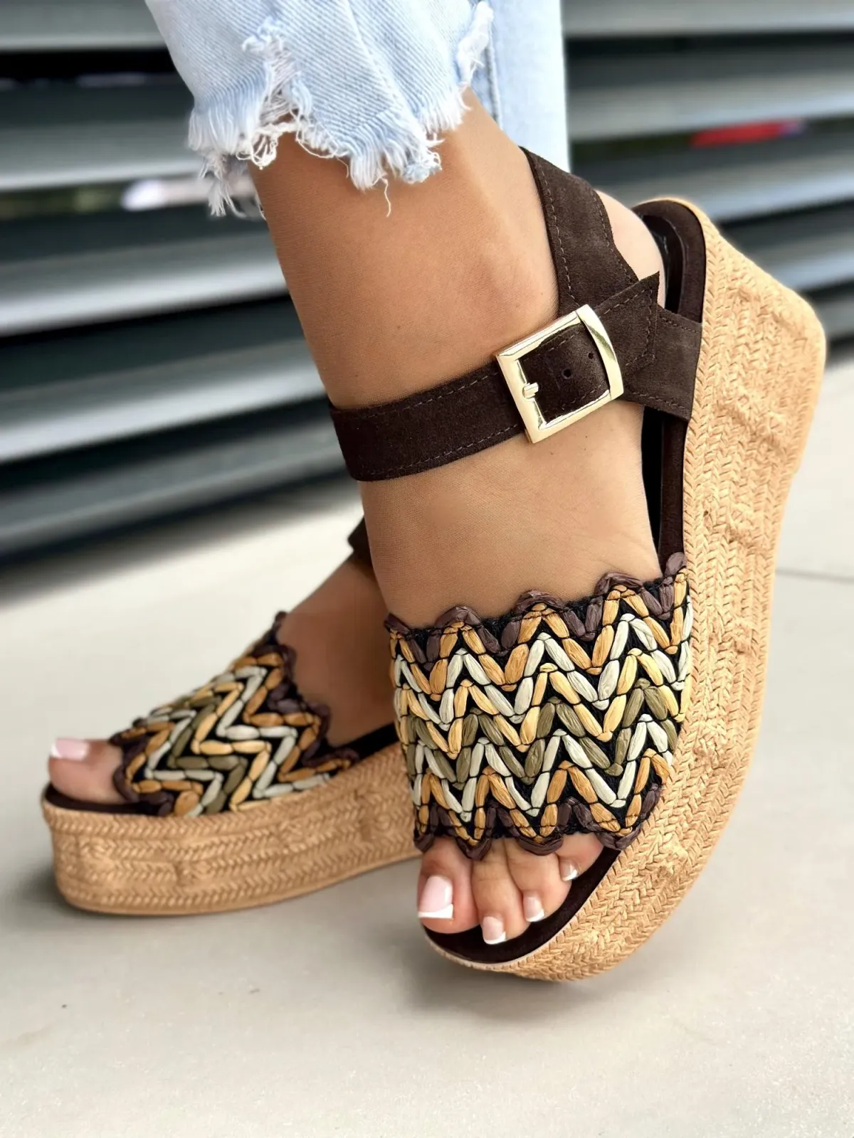 Sandałki damskie OLEKSY ze skóry naturalnej Polskiej produkcji