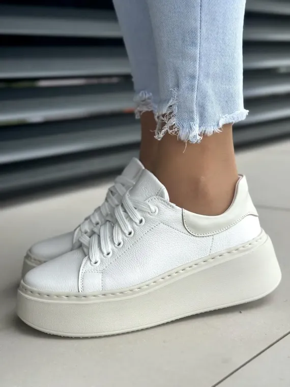 Sneakersy damskie OLEKSY ze skóry naturalnej Polskiej produkcji