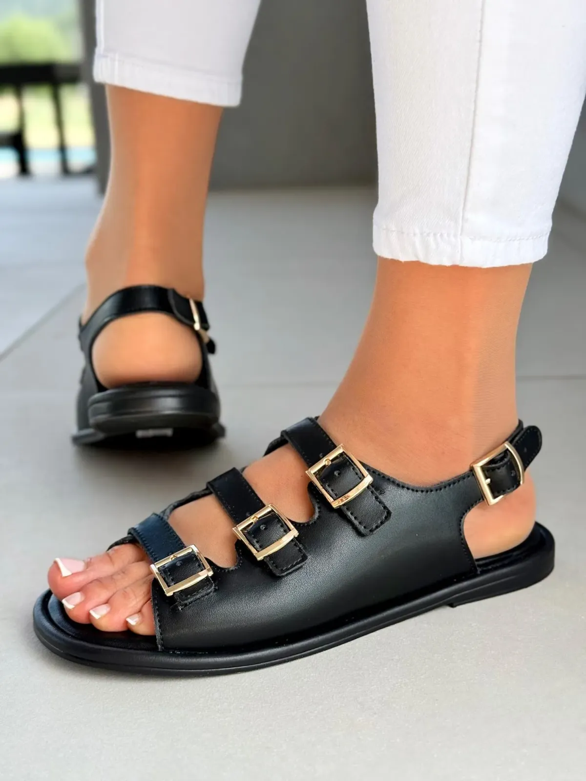 Sandałki damskie OLEKSY ze skóry naturalnej Polskiej produkcji