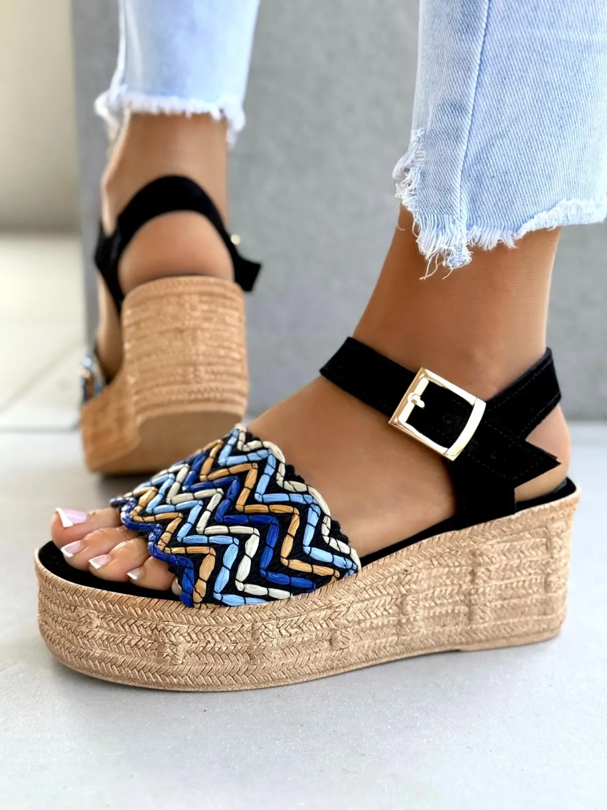 Sandałki damskie OLEKSY ze skóry naturalnej Polskiej produkcji