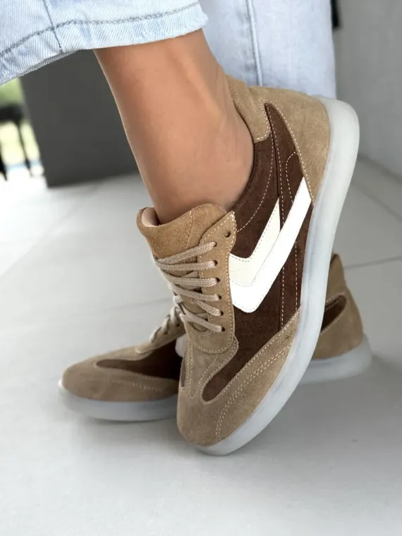 Sneakersy damskie OLEKSY ze skóry naturalnej Polskiej produkcji