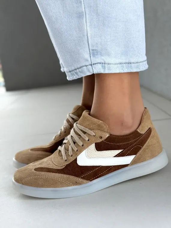 Sneakersy damskie OLEKSY ze skóry naturalnej Polskiej produkcji