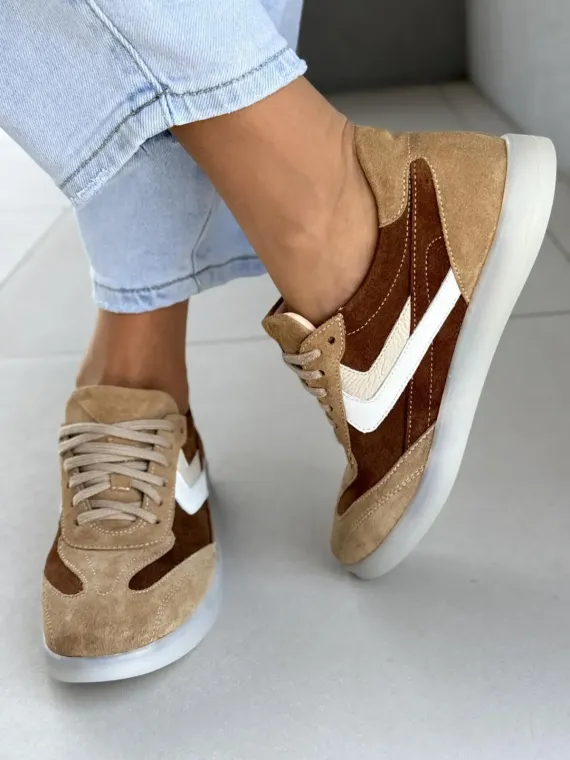 Sneakersy damskie OLEKSY ze skóry naturalnej Polskiej produkcji