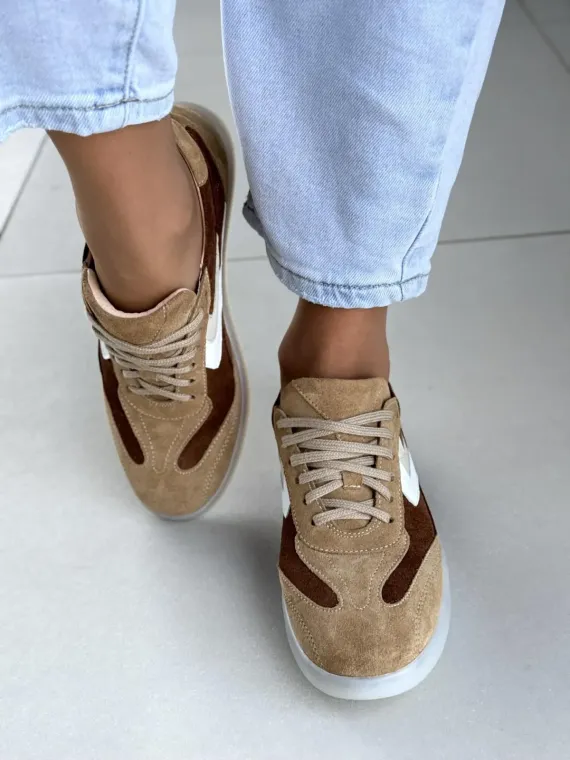 Sneakersy damskie OLEKSY ze skóry naturalnej Polskiej produkcji