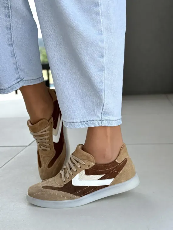 Sneakersy damskie OLEKSY ze skóry naturalnej Polskiej produkcji