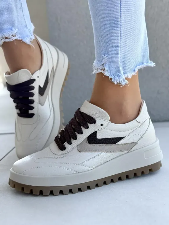 Sneakersy damskie OLEKSY ze skóry naturalnej Polskiej produkcji