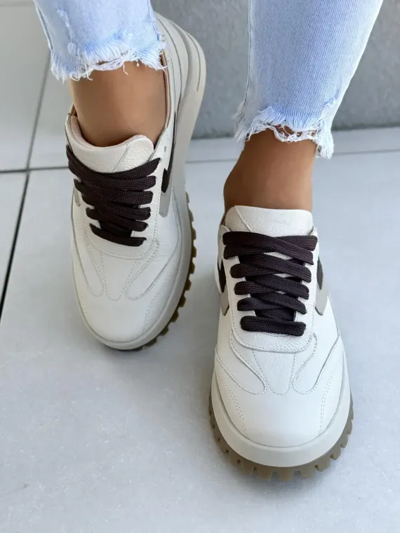 Sneakersy damskie OLEKSY ze skóry naturalnej Polskiej produkcji