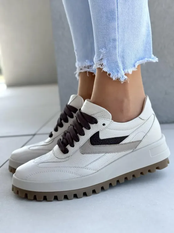 Sneakersy damskie OLEKSY ze skóry naturalnej Polskiej produkcji