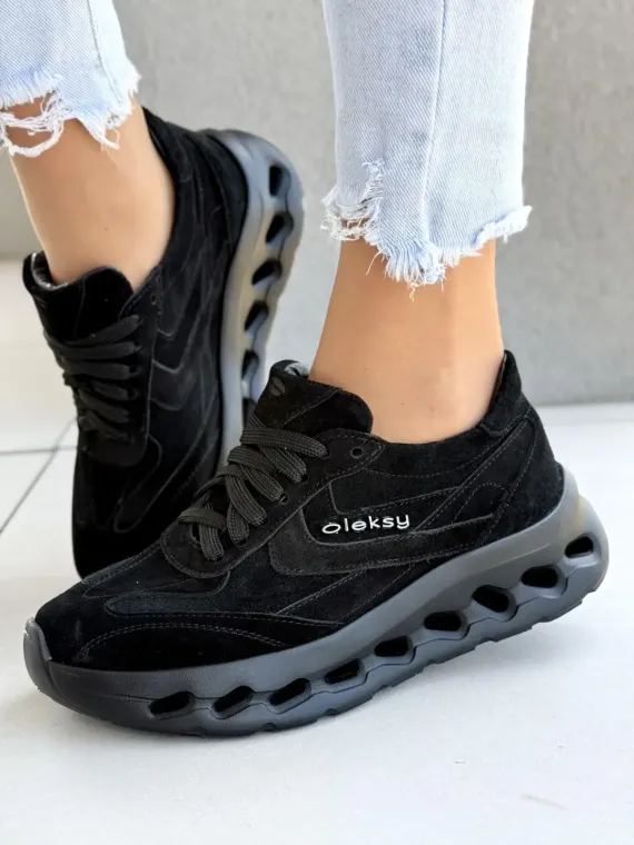 Sneakersy damskie OLEKSY ze skóry naturalnej Polskiej produkcji