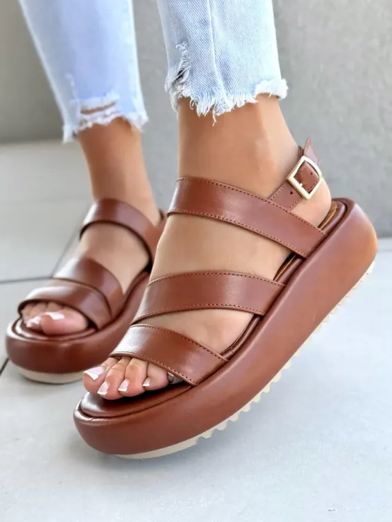 Sandałki damskie OLEKSY ze skóry naturalnej Polskiej produkcji