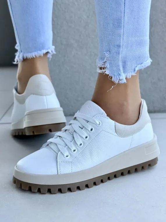 Sneakersy damskie OLEKSY ze skóry naturalnej Polskiej produkcji