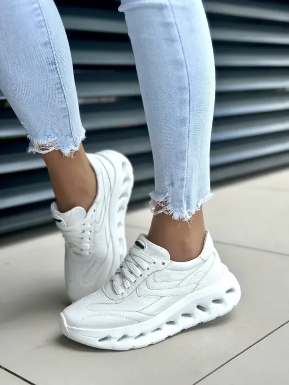 Sneakersy damskie OLEKSY ze skóry naturalnej Polskiej produkcji