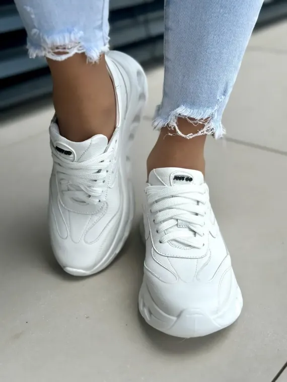 Sneakersy damskie OLEKSY ze skóry naturalnej Polskiej produkcji