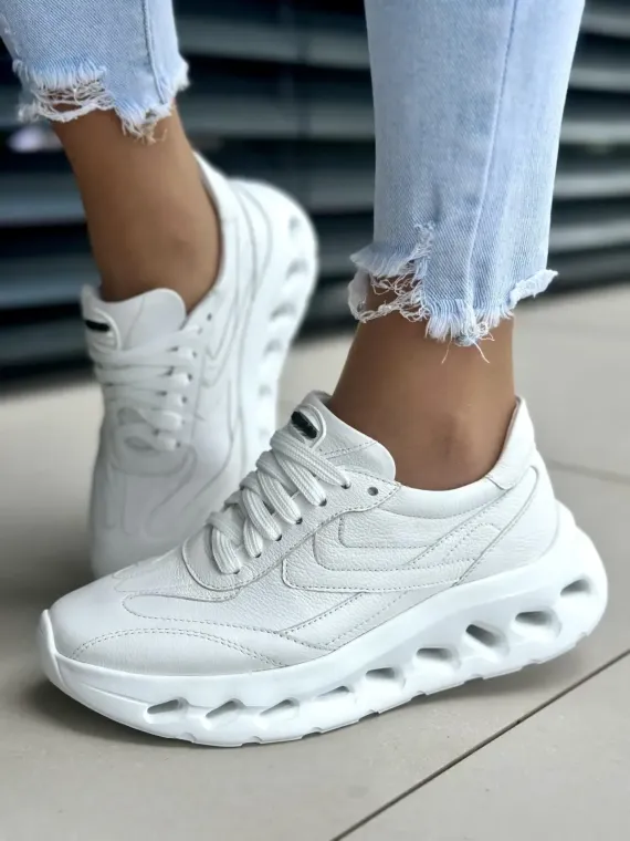 Sneakersy damskie OLEKSY ze skóry naturalnej Polskiej produkcji