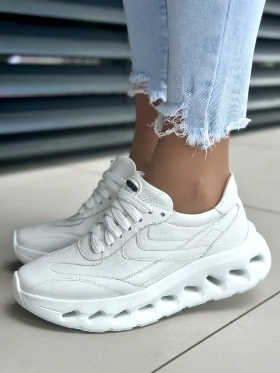 Sneakersy damskie OLEKSY ze skóry naturalnej Polskiej produkcji