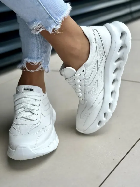 Sneakersy damskie OLEKSY ze skóry naturalnej Polskiej produkcji