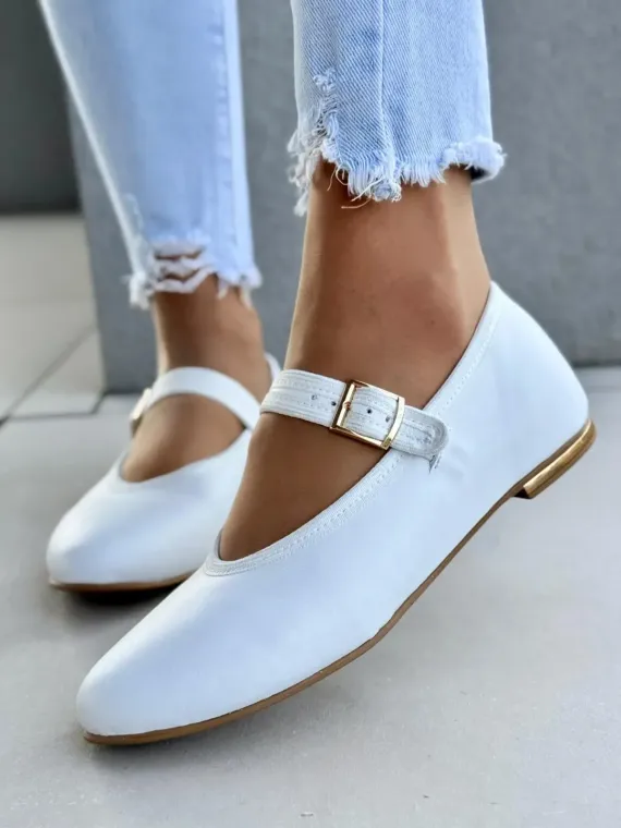 Balerinki ze skóry naturalnej OLEKSY Polskiej produkcji