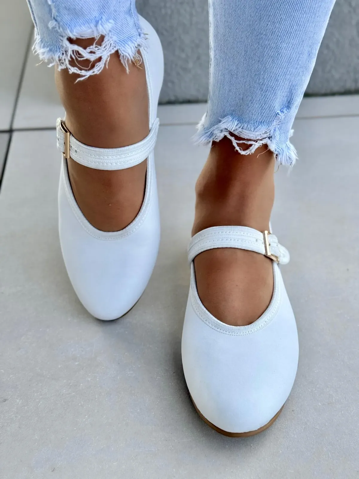 Balerinki ze skóry naturalnej OLEKSY Polskiej produkcji