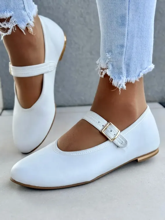 Balerinki ze skóry naturalnej OLEKSY Polskiej produkcji