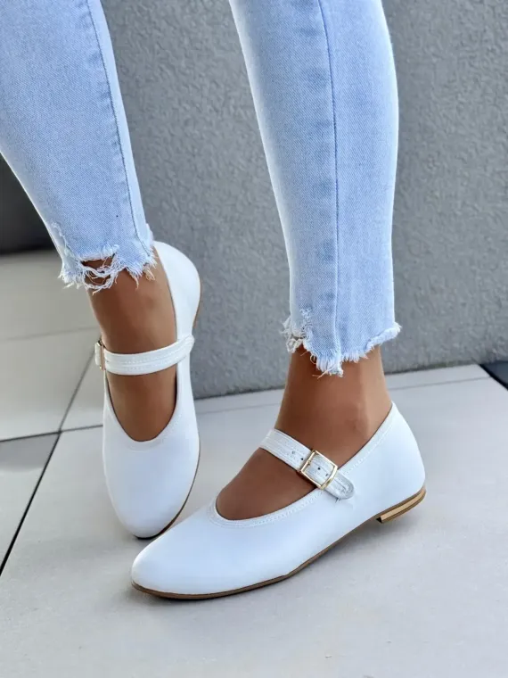 Balerinki ze skóry naturalnej OLEKSY Polskiej produkcji