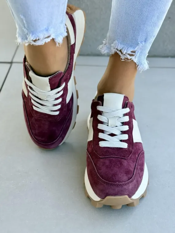 Sneakersy damskie ze skóry naturalnej