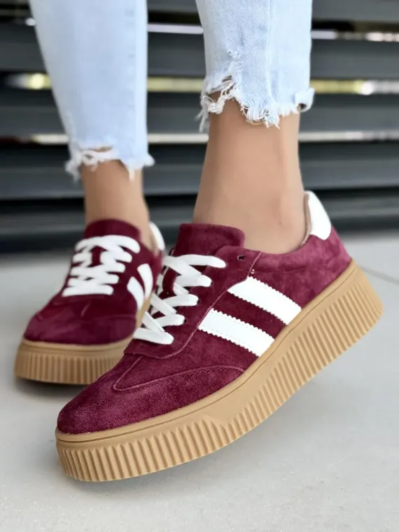 Sneakersy damskie ze skóry naturalnej