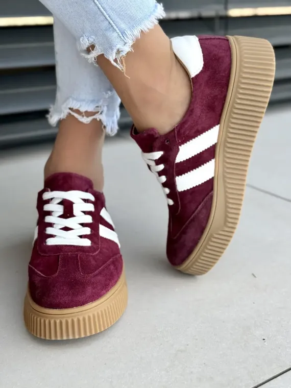 Sneakersy damskie ze skóry naturalnej