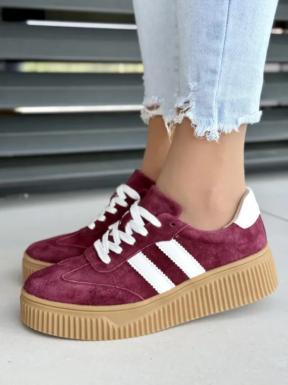 Sneakersy damskie ze skóry naturalnej