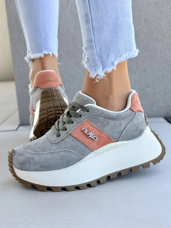 Sneakersy damskie ze skóry naturalnej